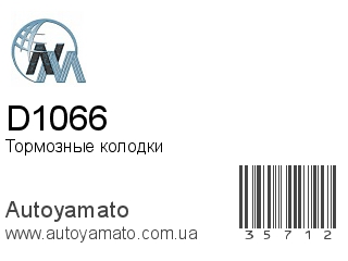 Тормозные колодки D1066 (NIPPON MOTORS)